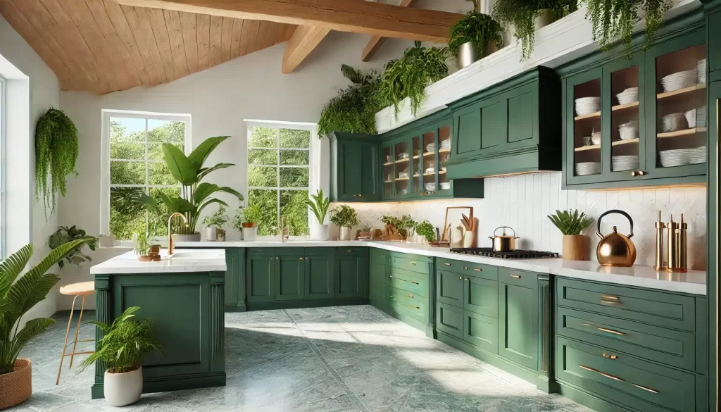 10 Popular Kitchen Cabinet Styles (and How to Choose Yours) 15 Forest Green kitchen cabinet color