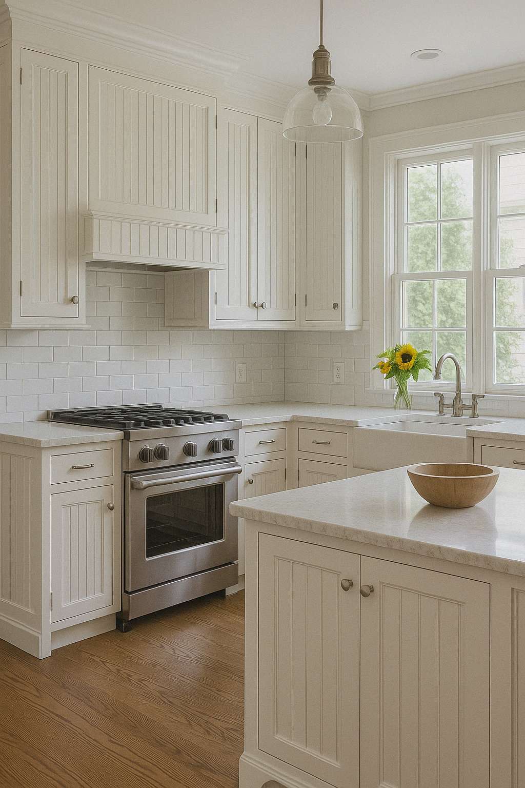 beadboard kitchen cabinet
