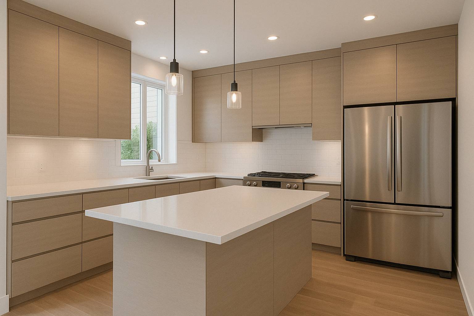 flat panel kitchen cabinet