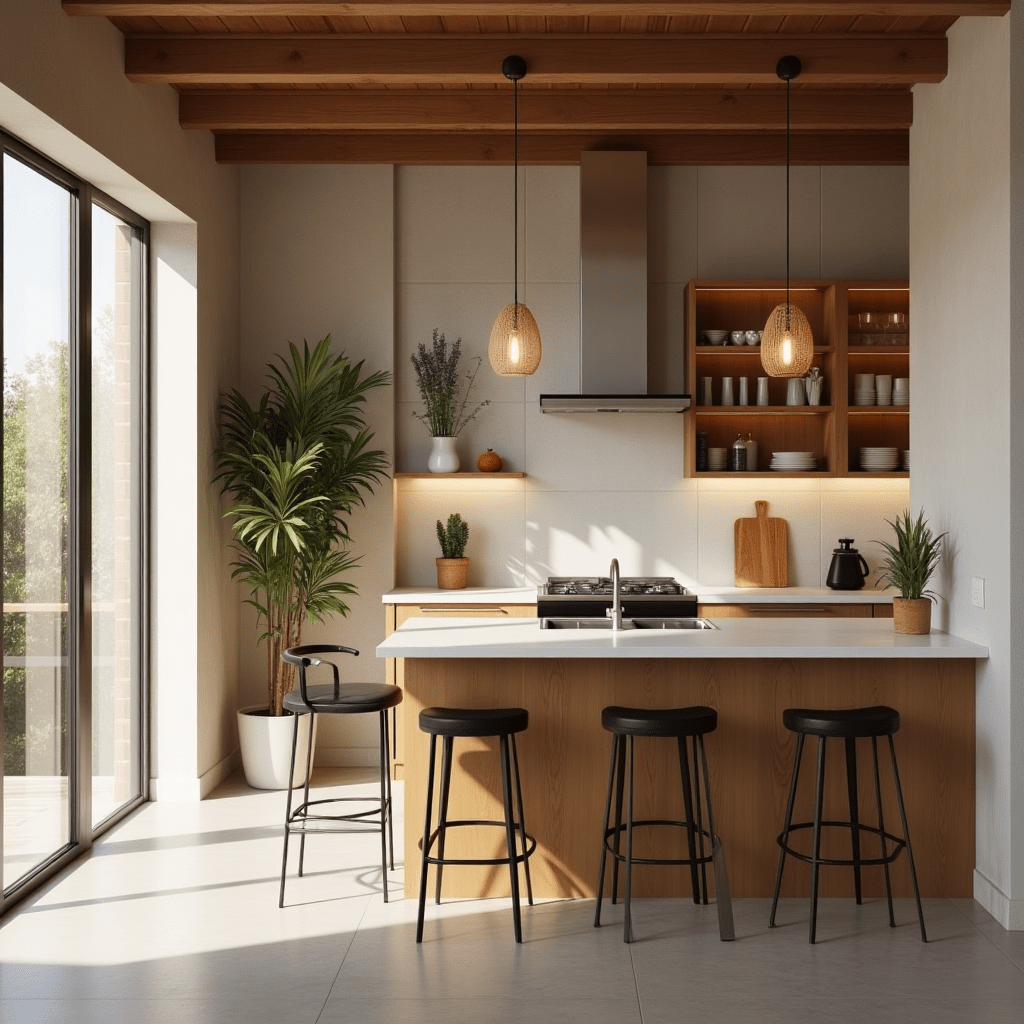 Vancouver Kitchen Layouts: Open or Closed? 1 General kitchen layout with modern kitchen cabinets and renovation design