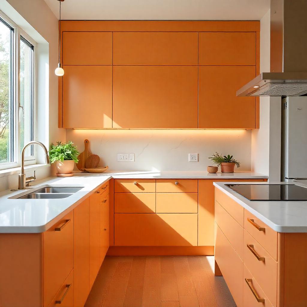 What Materials Make Up Kitchen Cabinets? 2 Painted MDF kitchen cabinets with modern handles in Vancouver